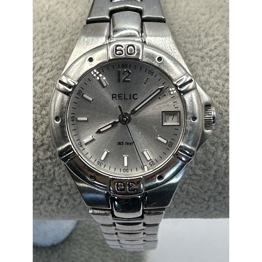 Relic Watch Women 27MM 6.25" Date Window Water Resistant New Battery‎ Y